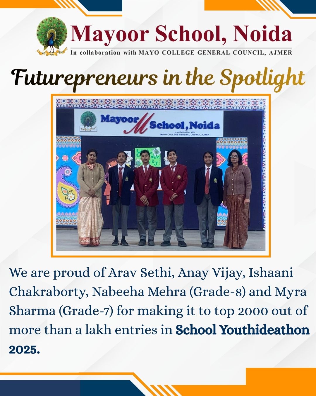 Mayoorians Among India’s Top Futurepreneurs